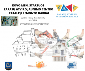 Kovo mėnesį startuos Zarasų atviro jaunimo centro patalpų remonto darbai