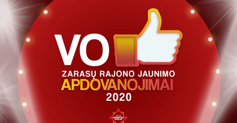 Zarasų rajono jaunimo apdovanojimai „VO“ 2020.