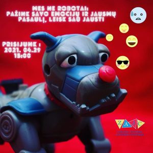 Mokymai: Mes ne robotai: pažink savo emocijų ir jausmų pasaulį, leisk sau jausti.