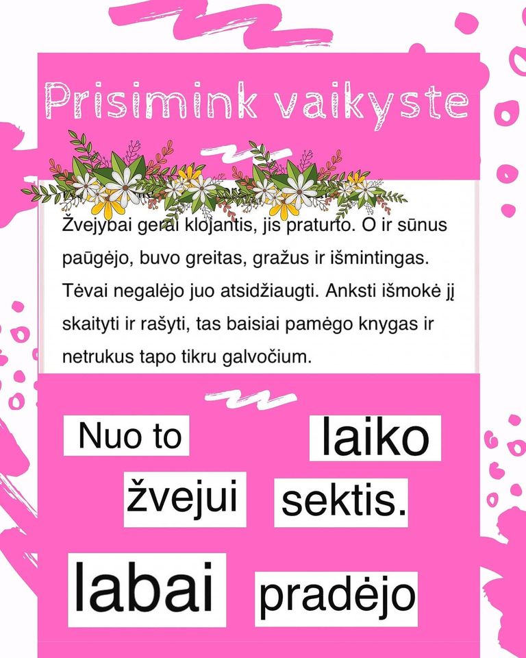 Prisimink vaikystę