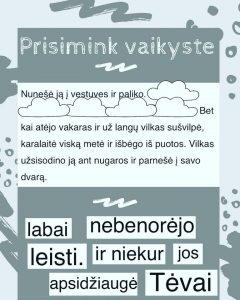 Prisimink vaikystę