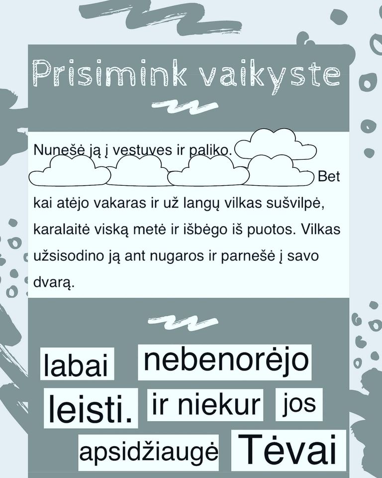 Prisimink vaikystę
