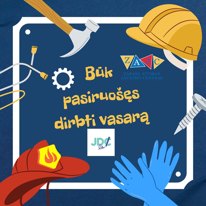 Info seminaras apie darbą ,, Būk pasiruošęs dirbti vasarą „