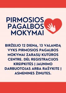 Pirmosios pagalbos mokymai