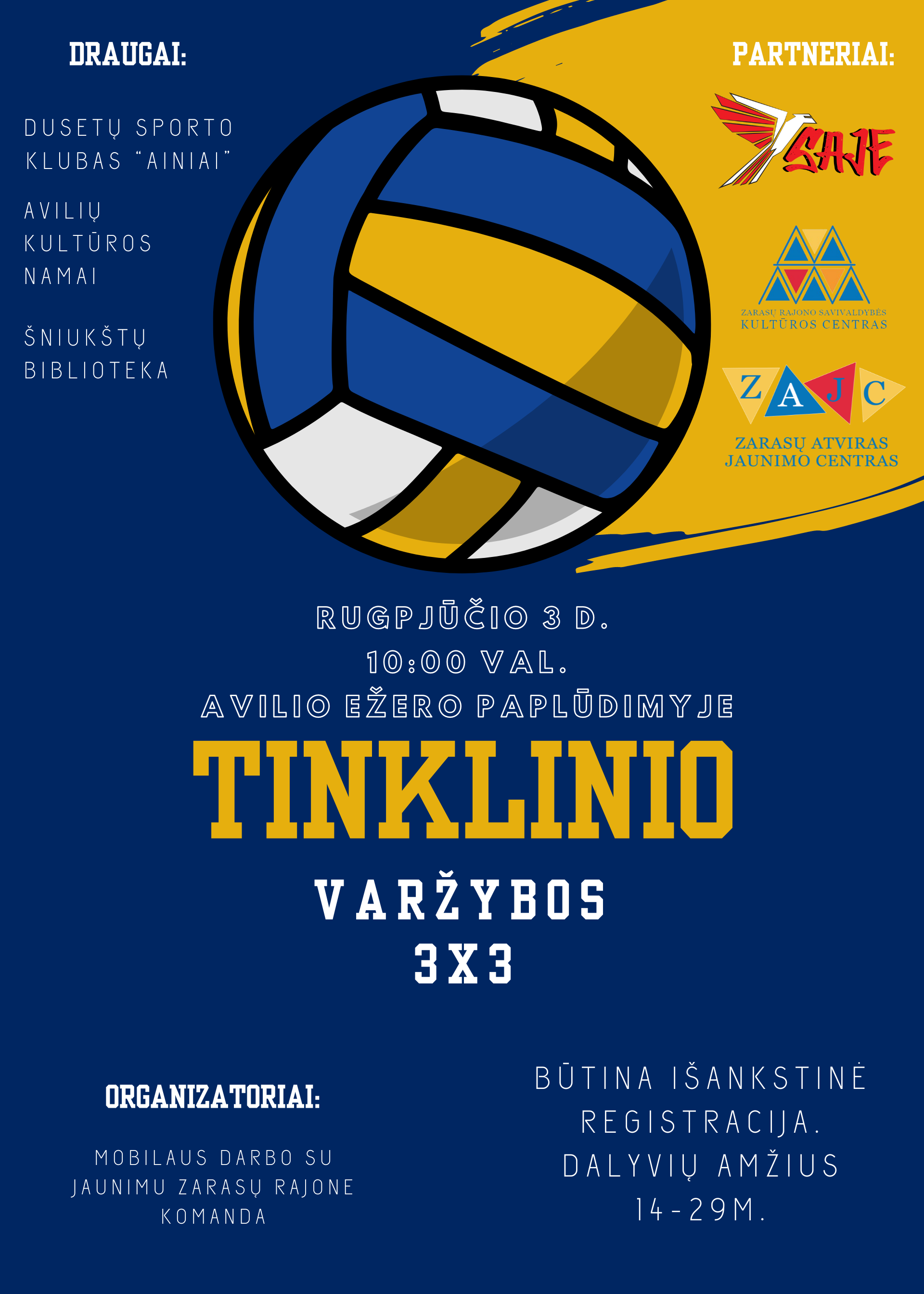 PAPLŪDIMIO TINKLINIO VARŽYBOS 3X3