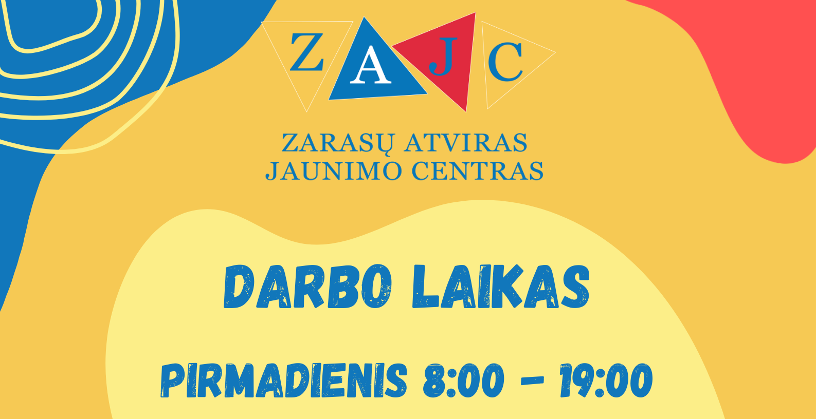 Zarasų atvirame jaunimo centre keičiasi darbo laikas